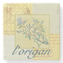 ハーブのオレガノの石のコースター