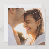 ハーブのグリーン | フォト スクエア ウェディング 招待状 (裏面)