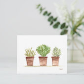 ハーブのセージ、ローズマリー、タイム ポストカード (スタンド正面)