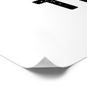 ハーブの上に蜂 おもしろい虫のダジャレ ポスター (角)