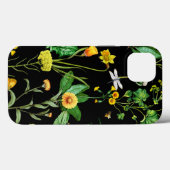 ハーブの植物にトンボとミツバチ Case-Mate iPhoneケース (裏面 (横))