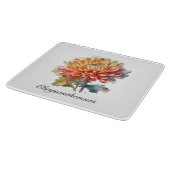 ハーブの生活：菊のカスタマイズ可能 カッティングボード (角)