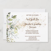 ハーブの結婚記念日  vow 更新 招待状 (正面)