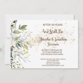 ハーブの結婚記念日  vow 更新 招待状