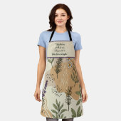 ハーブの花をカスタマイズ エプロン (着用した状態)