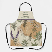 ハーブの花をカスタマイズ エプロン (正面)