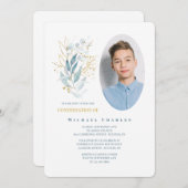 ハーブの花束 写真招待状 招待状 (正面/裏面)