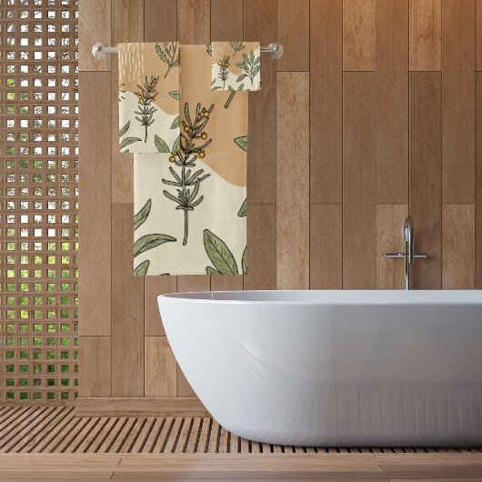 ハーブの花 バスタオルセット