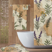 ハーブの花 バスマット