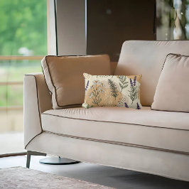 ハーブの花 ランバークッション