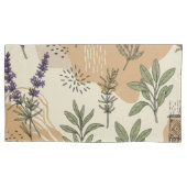 ハーブの花 枕カバー (正面)