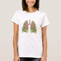 ハーブの葉でできた肺のTシャツ