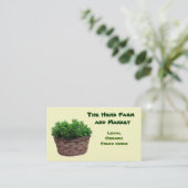 ハーブの農場の市場 名刺 (スタンド正面)