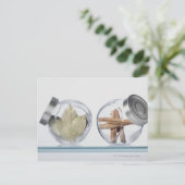 ハーブの閉じ込め二瓶 ポストカード (スタンド正面)