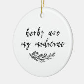 ハーブは私の薬のオーナメント セラミックオーナメント (左)