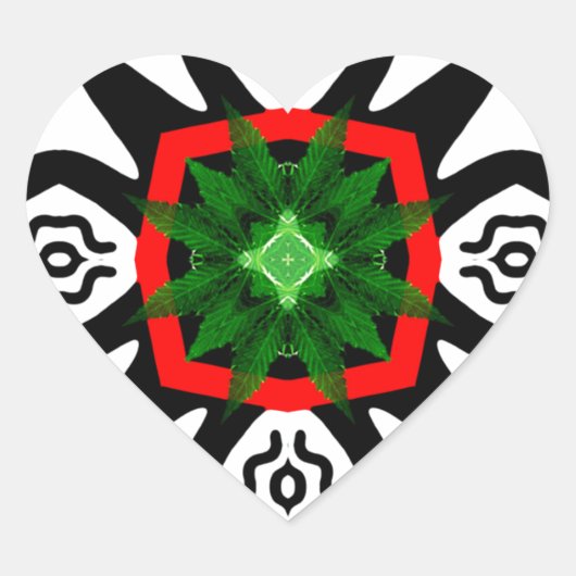 ハーブを取り除く ハートシール (正面)