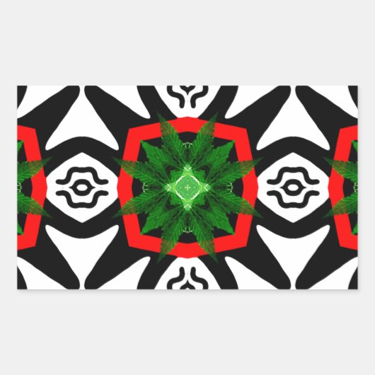 ハーブを取り除く 長方形シール (正面)