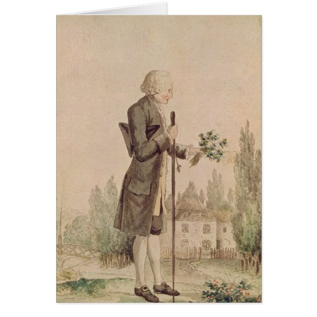 ハーブを集めているJean-Jacques Rousseau (正面)