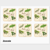 ハーブイタリアンスクエアステッカー スクエアシール (シート)