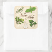 ハーブイタリアンスクエアステッカー スクエアシール (バッグ)