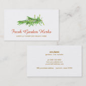 ハーブオーガニックガーデナーシェフケータリング 名刺 (正面/裏面)