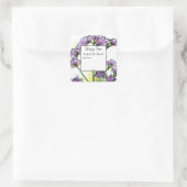 ハーブカノコソウ花眠空白の時間 スクエアシール (バッグ)