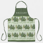 ハーブガーデンオールオーバープリントエプロン エプロン (正面)