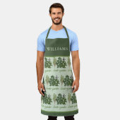 ハーブガーデンオールオーバープリントエプロン エプロン (着用した状態)