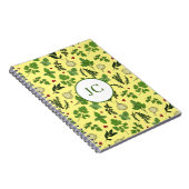 ハーブガーデンキッチン料理ハーブ柄 ノートブック (右側)