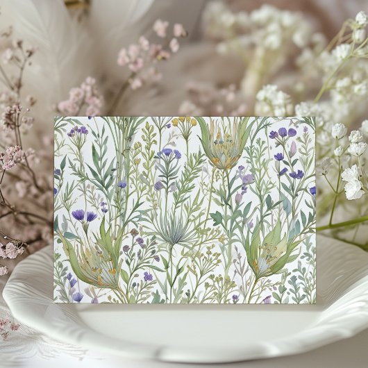 ハーブガーデンパステルエレガントウェディングアクト 招待状