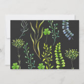 ハーブガーデンリタイアメント招待状水彩 招待状 (裏面)