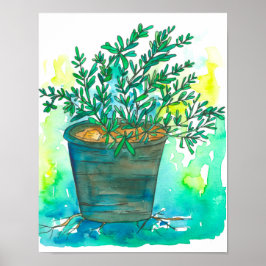 ハーブガーデンローズマリー ポスター