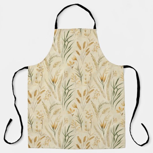 ハーブガーデン素朴オールオーバープリントエプロン エプロン (正面)