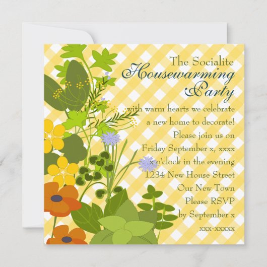 ハーブガーデン 招待状 (正面)