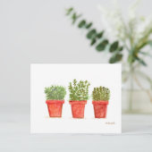 ハーブサイムローズマリーミント ポストカード (スタンド正面)