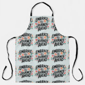 ハーブザジャーニーアワードボホフローラタイポグラフィ エプロン (正面)