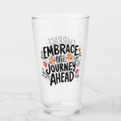 ハーブザジャーニーアワードボホフローラタイポグラフィ タンブラーグラス (裏面)