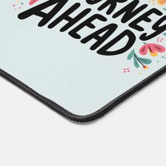 ハーブザジャーニーアワードボホフローラタイポグラフィ デスクマット (コーナー)