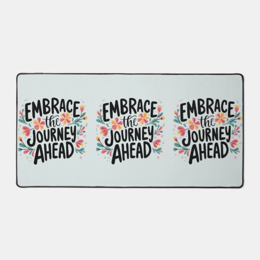 ハーブザジャーニーアワードボホフローラタイポグラフィ デスクマット (正面)