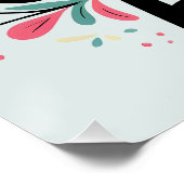 ハーブザジャーニーアワードボホフローラタイポグラフィ ポスター (コーナー)