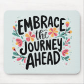 ハーブザジャーニーアワードボホフローラタイポグラフィ マウスパッド (正面)