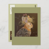 ハーブザパンとジュラザ(鳥)ショウジョウコウカンチョウベビーはがき ポストカード (正面/裏面)