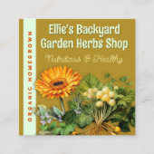 ハーブショップ両面 スクエア名刺 (正面)