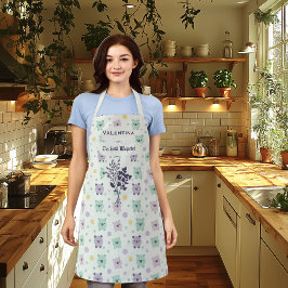 ハーブシルエットよくはしゃぐ付きクマ – キッカスタムチン エプロン