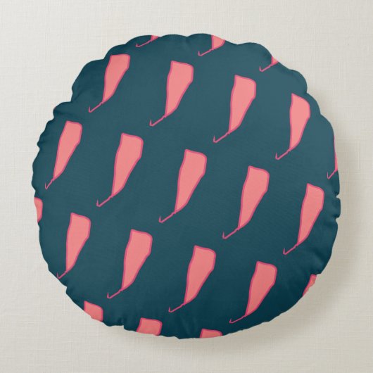 ハーブスタイルデザイン円枕 ラウンドクッション (正面)