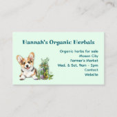 ハーブスハーバリスト癒しボタニカルコルギ 名刺 (正面)