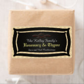 ハーブスパイスUピックカラーブラックチョークボード製品 ラベル (インサイチュ)