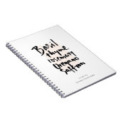 ハーブズブラシタイポグラフィ手帳 ノートブック (右側)