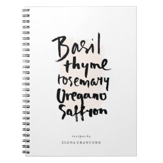 ハーブズブラシタイポグラフィ手帳 ノートブック