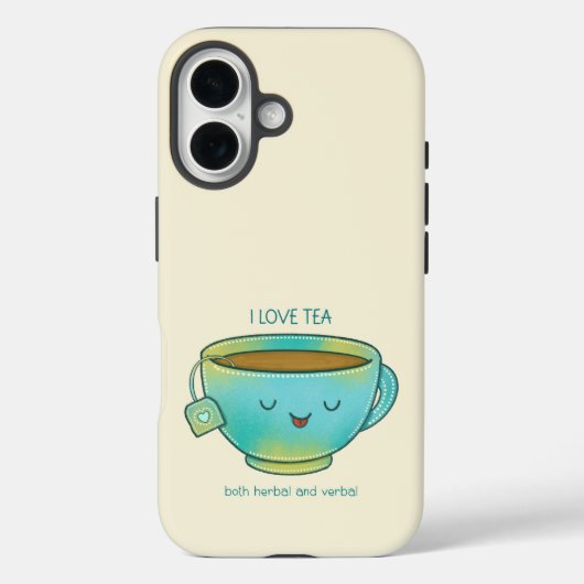 ハーブティも会話も大好きなティー愛好家へ Case-Mate iPhoneケース (裏面)